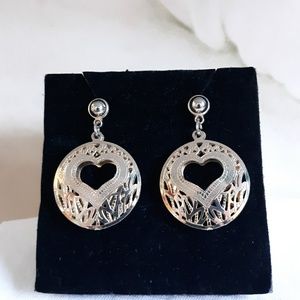 Filigree and Heart Earrings